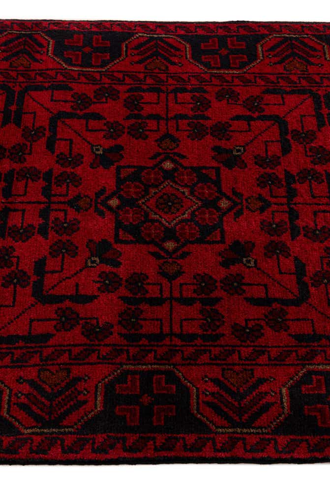 2' 7 x 6' 6 Hand Knotted Khal Mohammadi Wool Runner Rug