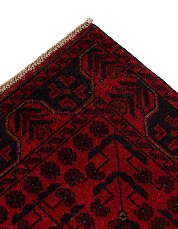 Detail image of 2' 7 x 6' 6  Hand Knotted Khal Mohammadi Wool Runner Rug