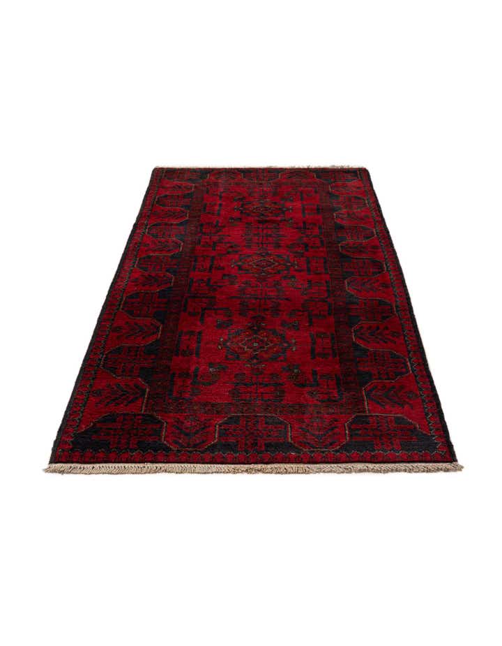 2' 9 x 6' 3 Hand Knotted Khal Mohammadi Wool Runner Rug