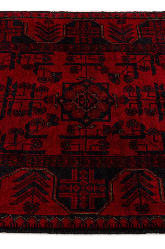 2' 9 x 6' 3 Hand Knotted Khal Mohammadi Wool Runner Rug