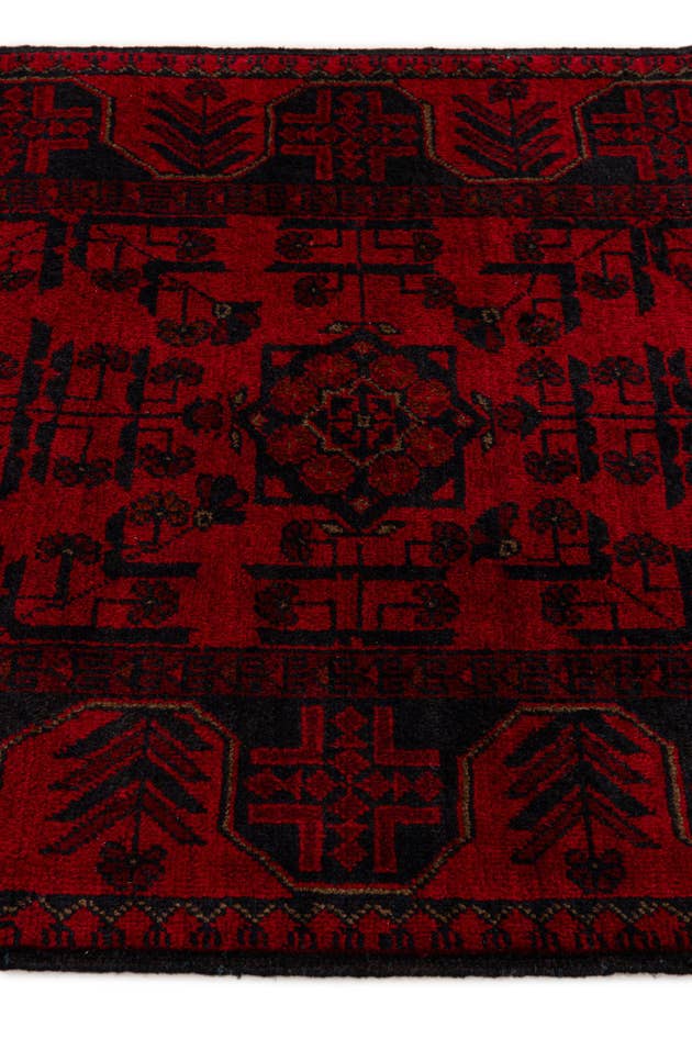Detail image of 2' 9 x 6' 3 Hand Knotted Khal Mohammadi Wool Runner Rug