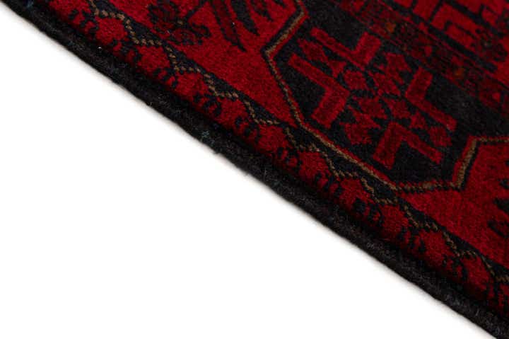 2' 9 x 6' 3 Hand Knotted Khal Mohammadi Wool Runner Rug