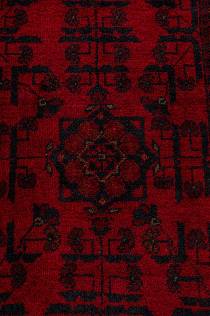 2' 9 x 6' 3 Hand Knotted Khal Mohammadi Wool Runner Rug