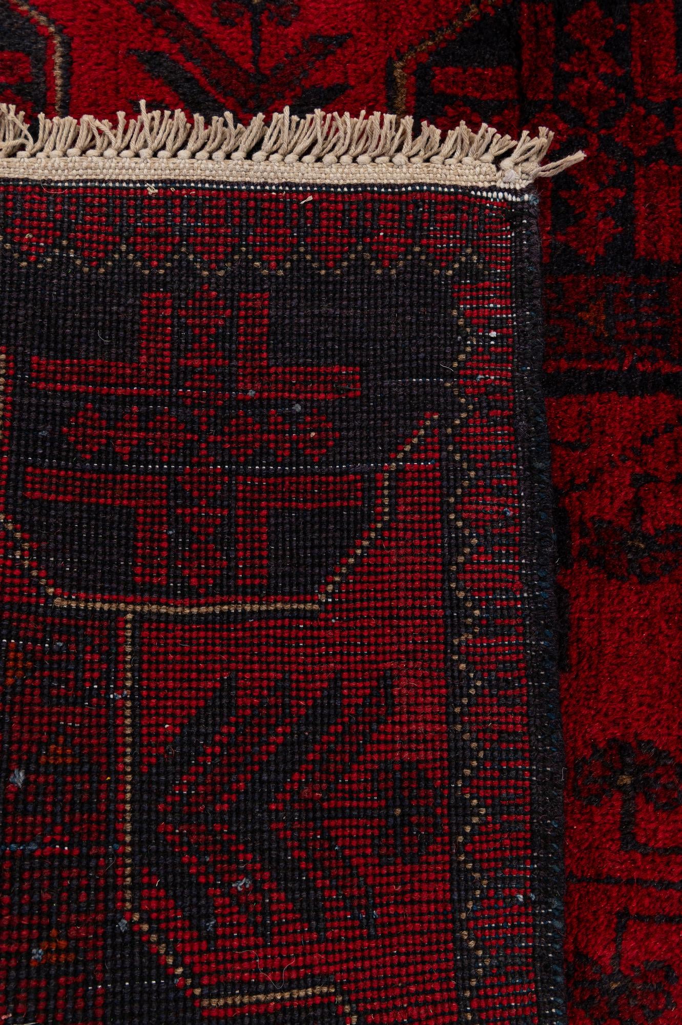 2' 9 x 6' 3 Hand Knotted Khal Mohammadi Wool Runner Rug