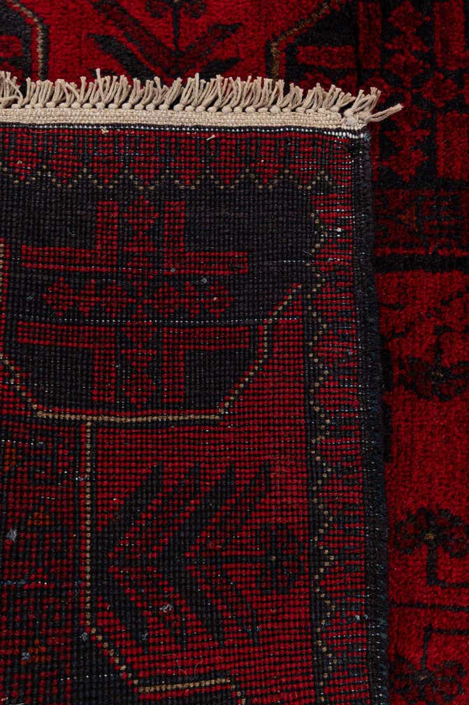 2' 9 x 6' 3 Hand Knotted Khal Mohammadi Wool Runner Rug