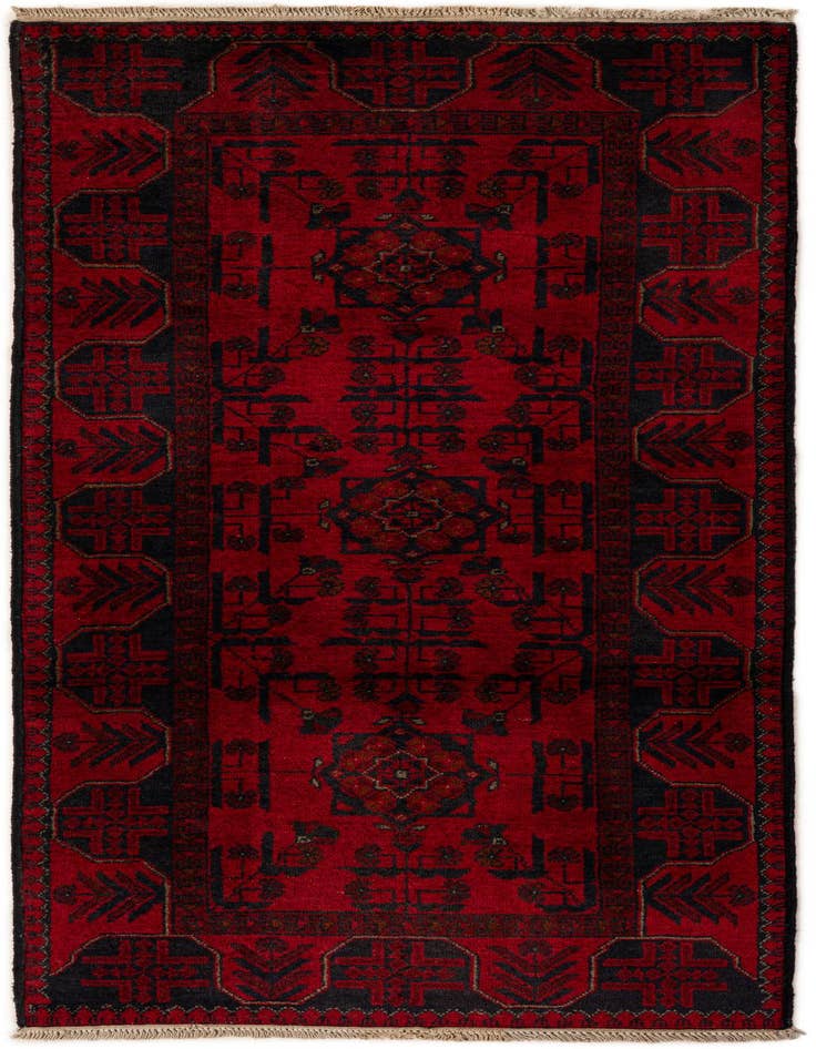 Detail image of 2' 9 x 6' 3 Hand Knotted Khal Mohammadi Wool Runner Rug