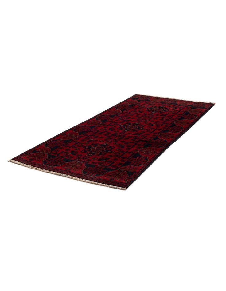 Detail image of 2' 8 x 6' 4  Hand Knotted Khal Mohammadi Wool Runner Rug