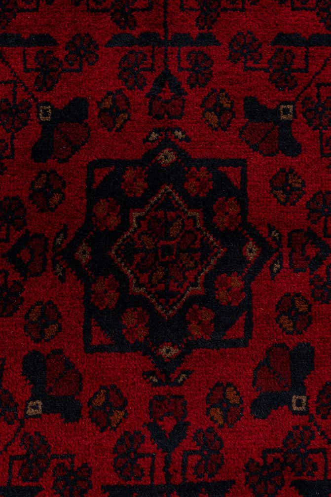 2' 8 x 6' 4 Hand Knotted Khal Mohammadi Wool Runner Rug