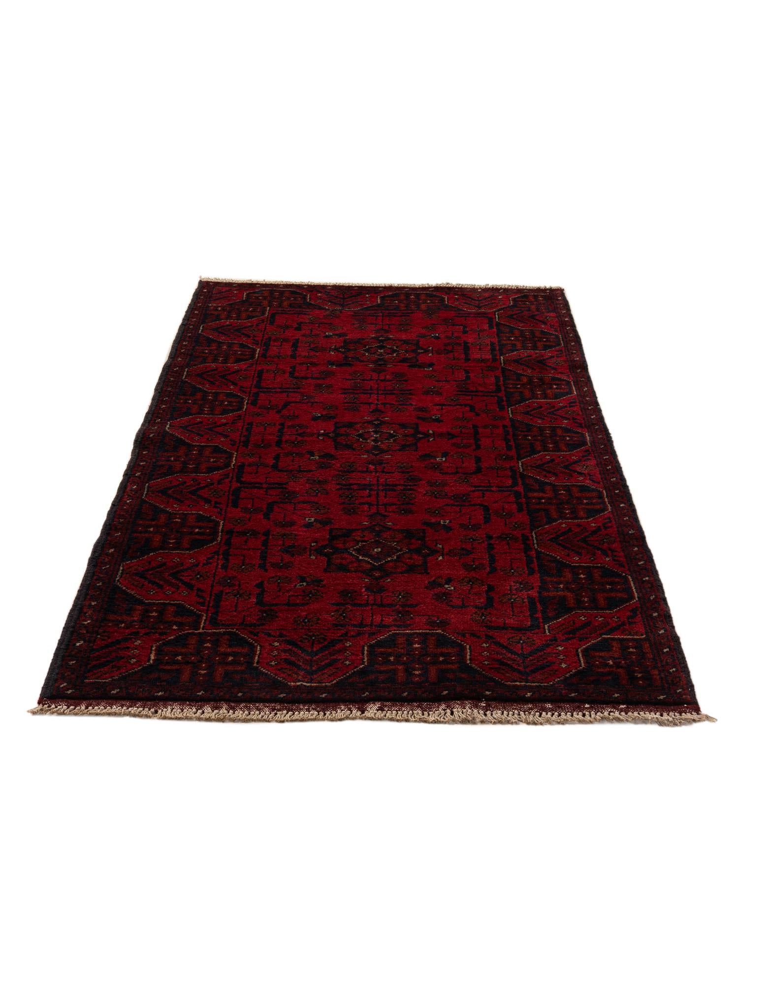 2' 8 x 6' 4 Hand Knotted Khal Mohammadi Wool Runner Rug