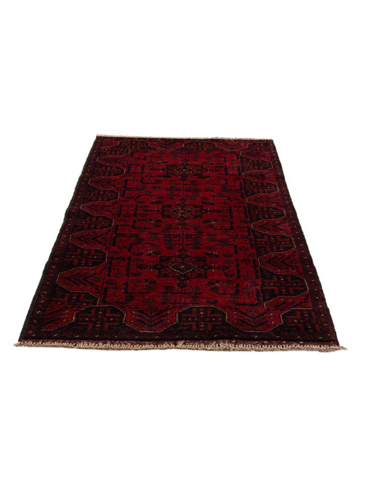 Detail image of 2' 8 x 6' 4  Hand Knotted Khal Mohammadi Wool Runner Rug