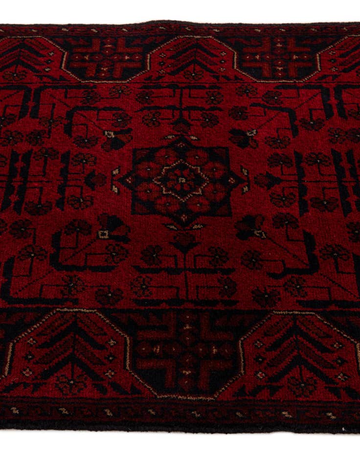 Detail image of 2' 8 x 6' 4  Hand Knotted Khal Mohammadi Wool Runner Rug