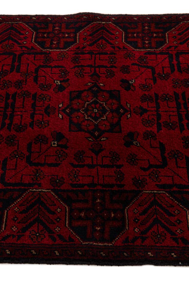 Detail image of 2' 8 x 6' 4 Hand Knotted Khal Mohammadi Wool Runner Rug