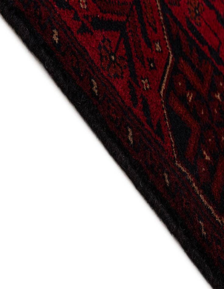 Detail image of 2' 8 x 6' 4  Hand Knotted Khal Mohammadi Wool Runner Rug