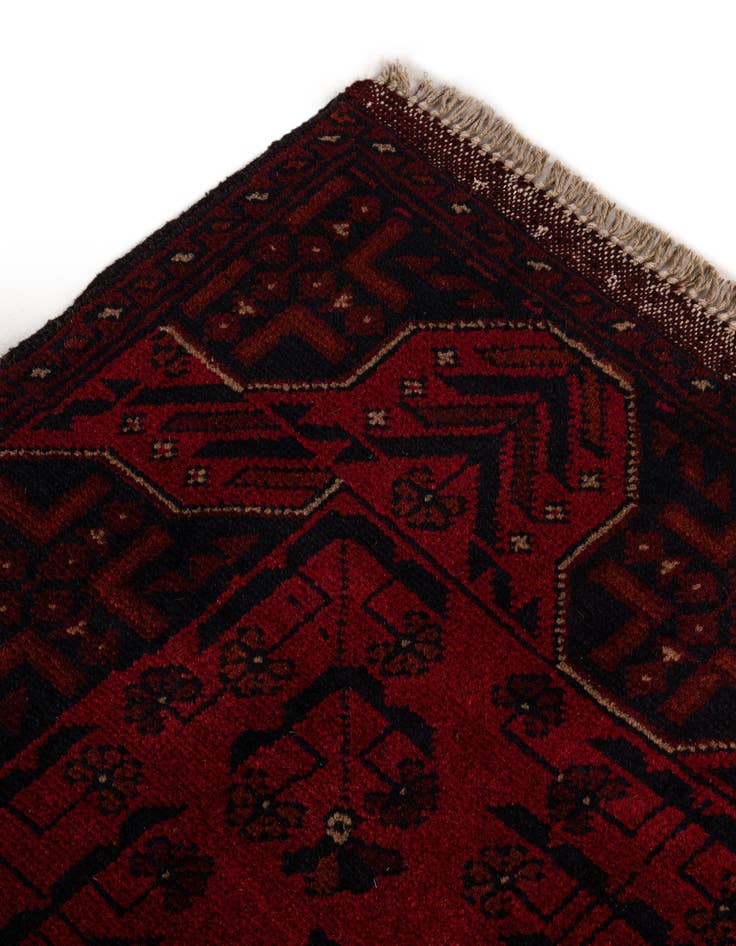 Detail image of 2' 8 x 6' 4  Hand Knotted Khal Mohammadi Wool Runner Rug