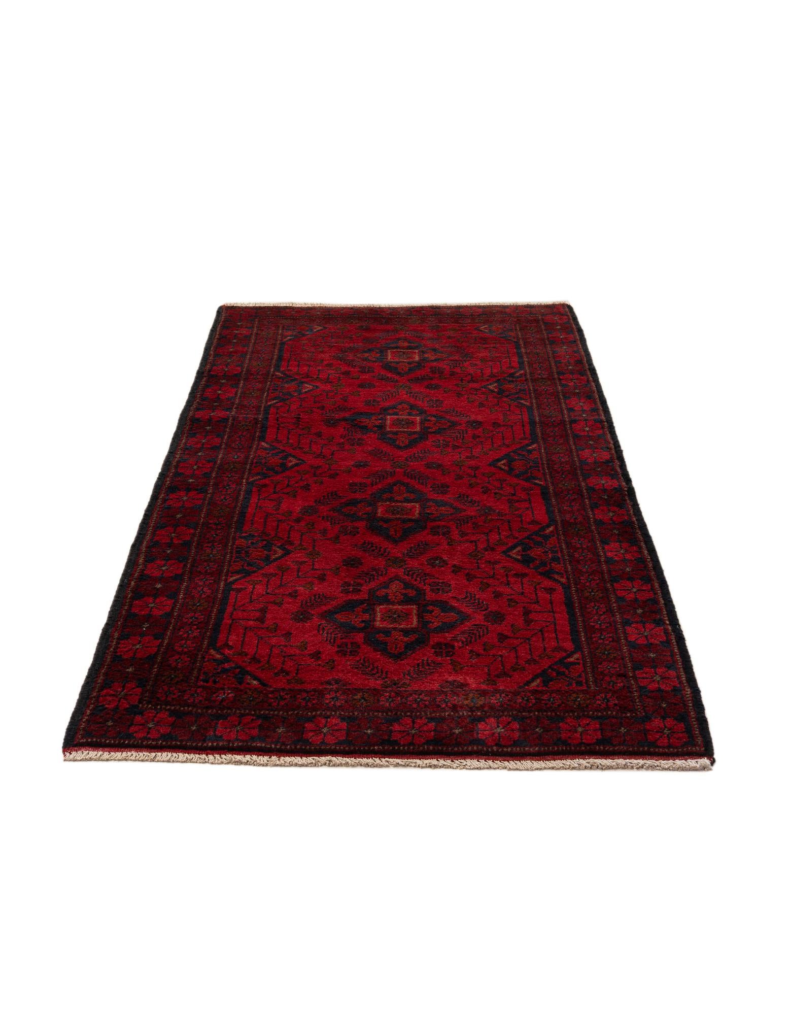 2' 8 x 6' 5 Hand Knotted Khal Mohammadi Wool Runner Rug