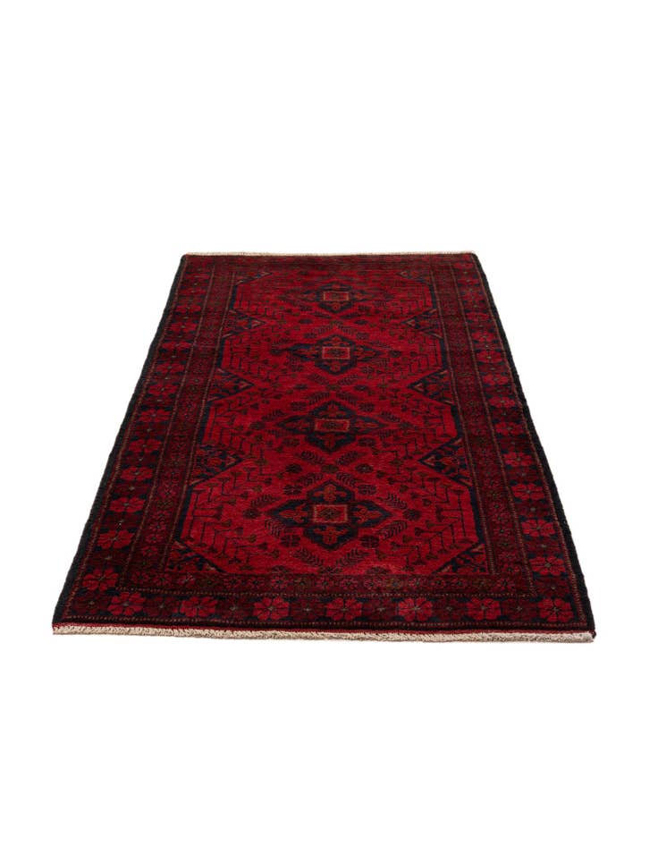 Detail image of 2' 8 x 6' 5 Hand Knotted Khal Mohammadi Wool Runner Rug
