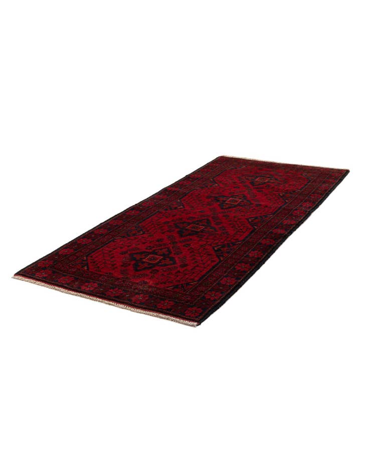 Detail image of 2' 8 x 6' 5 Hand Knotted Khal Mohammadi Wool Runner Rug