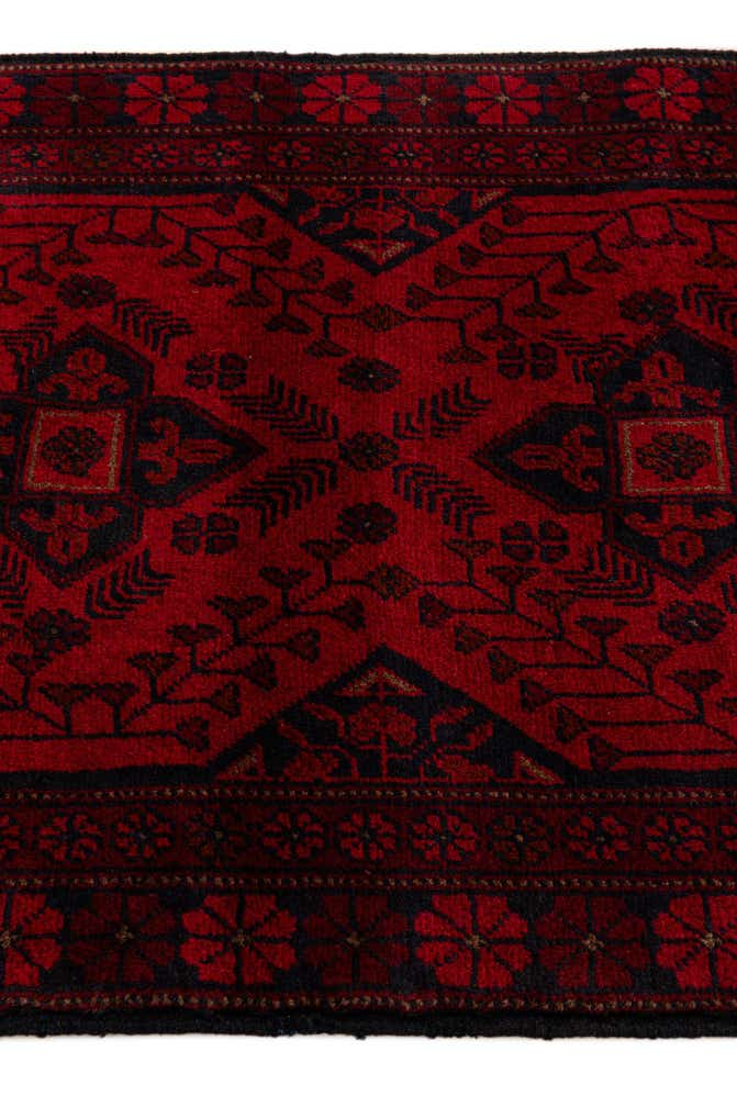 2' 8 x 6' 5 Hand Knotted Khal Mohammadi Wool Runner Rug