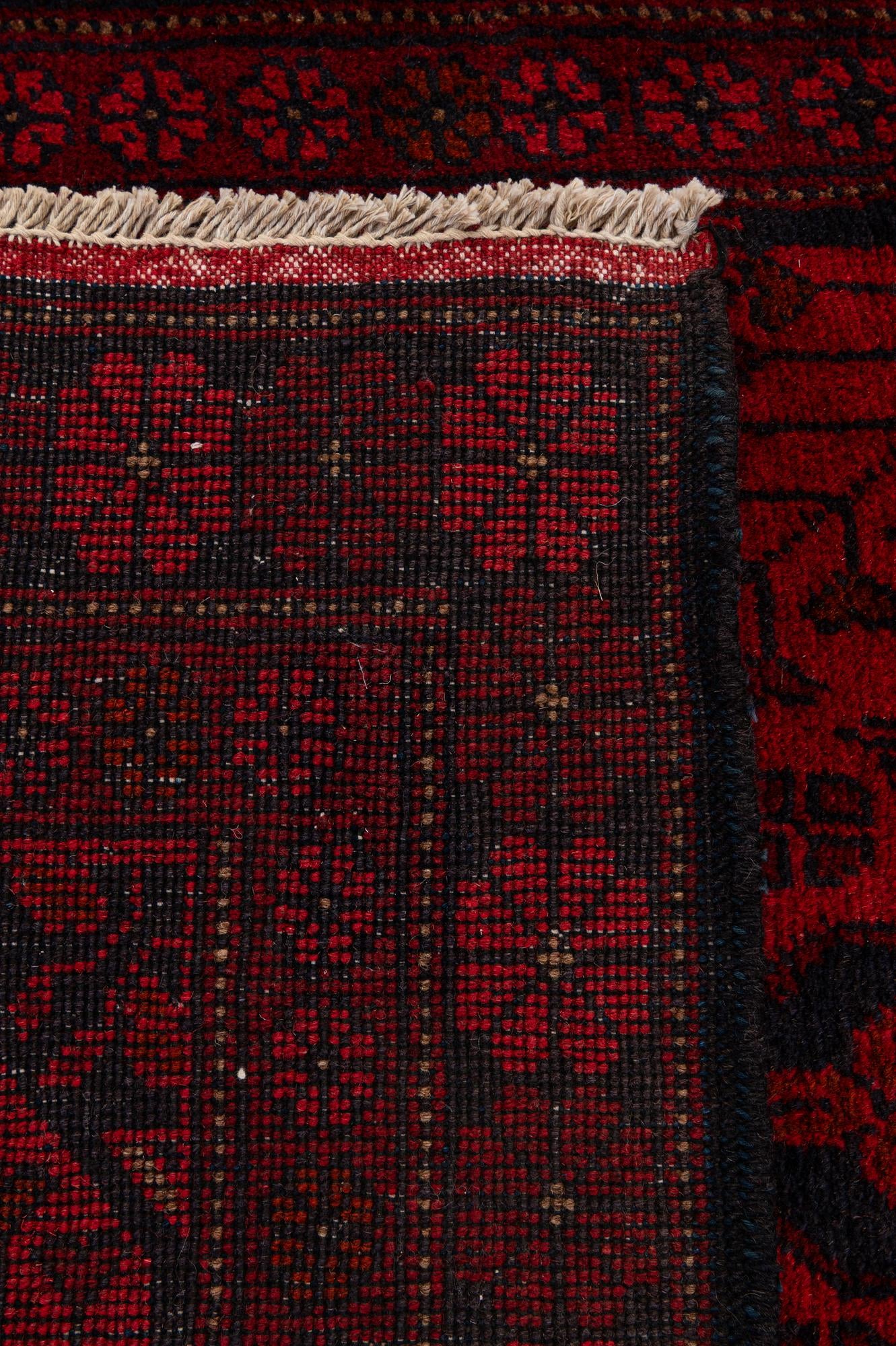 2' 8 x 6' 5 Hand Knotted Khal Mohammadi Wool Runner Rug