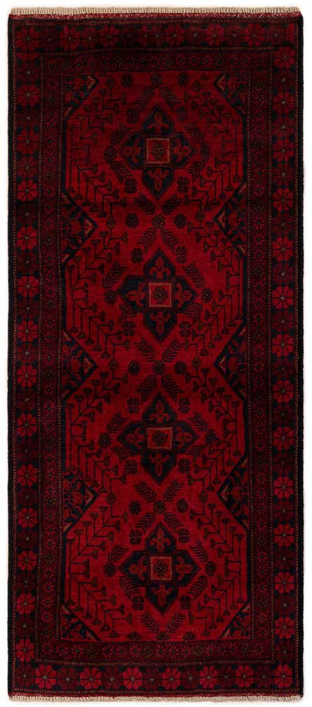 2' 8 x 6' 5 Hand Knotted Khal Mohammadi Wool Runner Rug