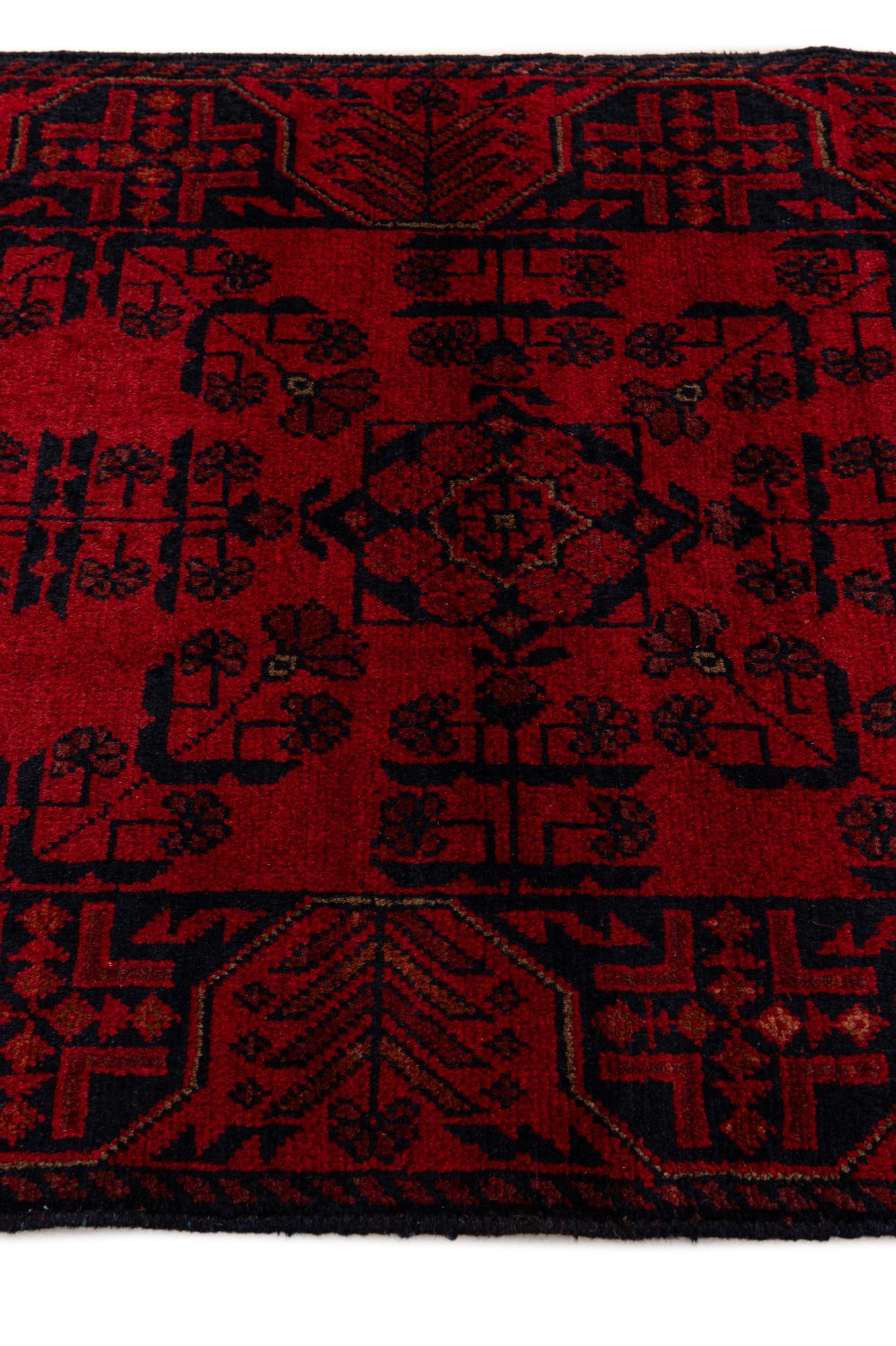 2' 6 x 6' 2 Hand Knotted Khal Mohammadi Wool Runner Rug