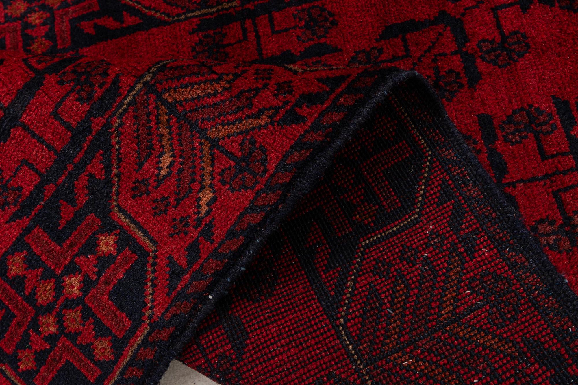2' 6 x 6' 2 Hand Knotted Khal Mohammadi Wool Runner Rug