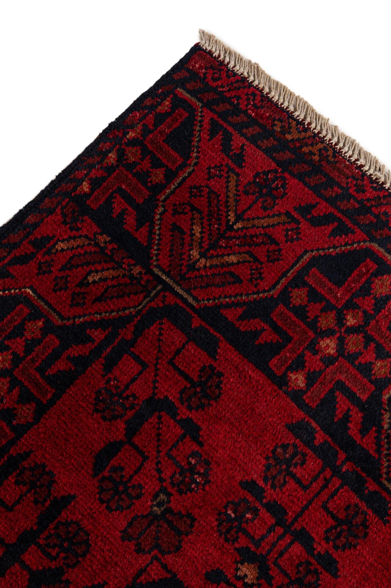 2' 6 x 6' 2 Hand Knotted Khal Mohammadi Wool Runner Rug