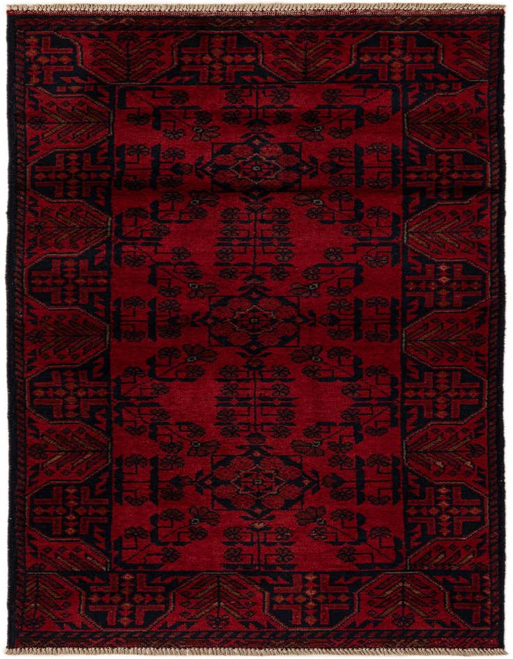 Detail image of 2' 6 x 6' 2 Hand Knotted Khal Mohammadi Wool Runner Rug