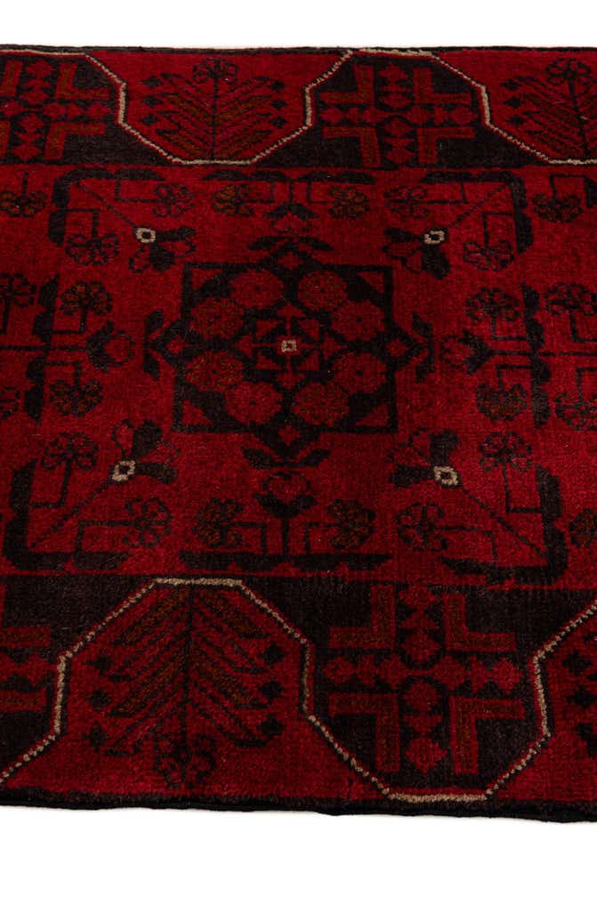 2' 8 x 6' 5 Hand Knotted Khal Mohammadi Wool Runner Rug