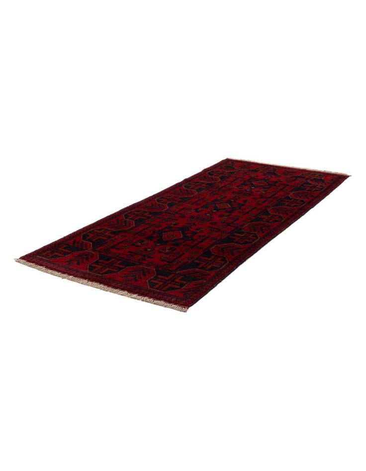 Detail image of 2' 8 x 6' 5 Hand Knotted Khal Mohammadi Wool Runner Rug