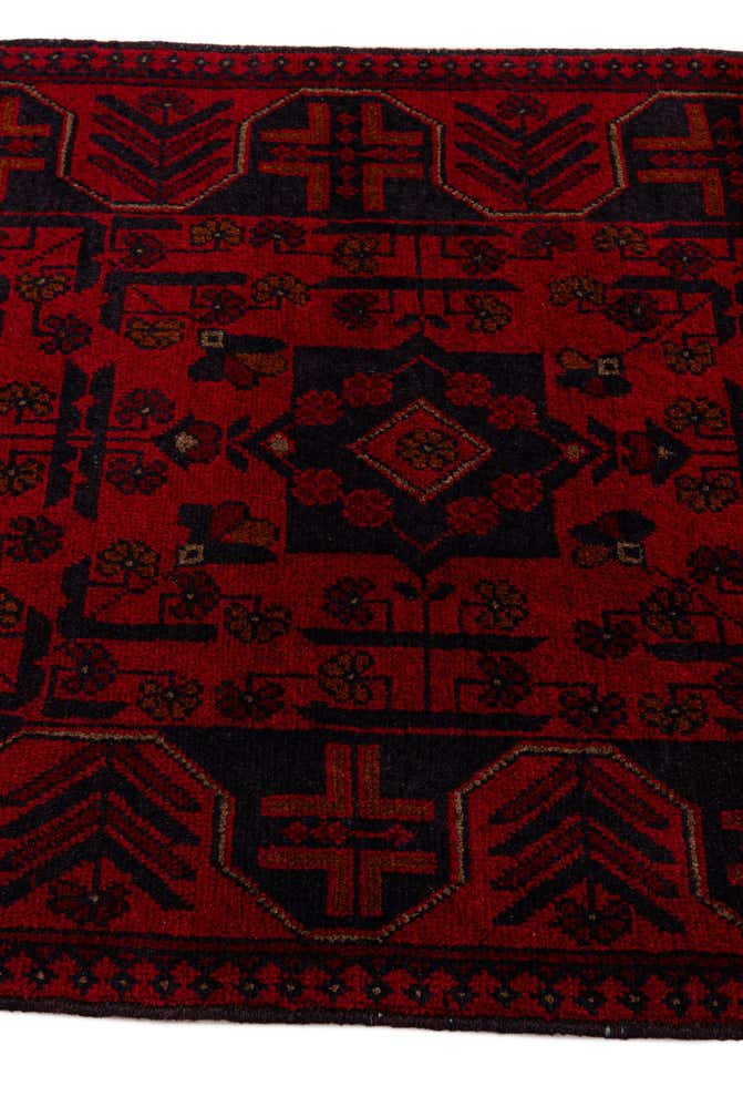2' 8 x 6' 5 Hand Knotted Khal Mohammadi Wool Runner Rug