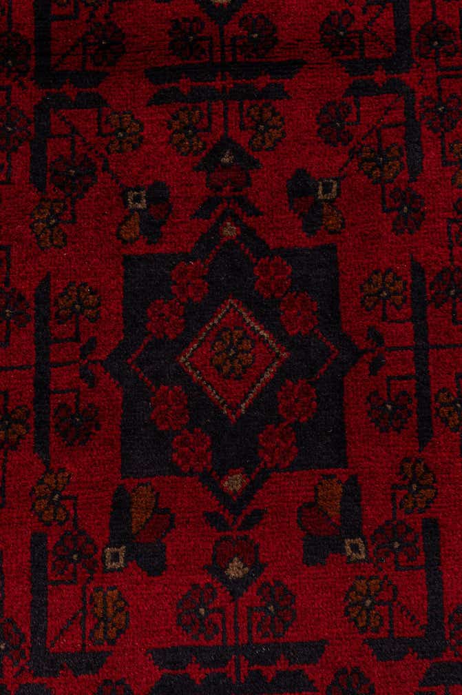 2' 8 x 6' 5 Hand Knotted Khal Mohammadi Wool Runner Rug