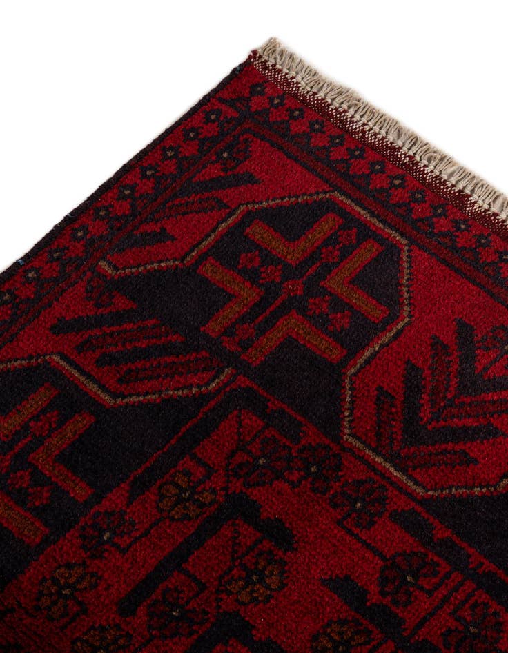 Detail image of 2' 8 x 6' 5  Hand Knotted Khal Mohammadi Wool Runner Rug