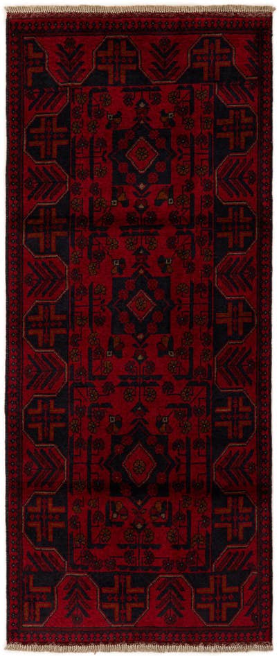 Detail image of 2' 8 x 6' 5 Hand Knotted Khal Mohammadi Wool Runner Rug