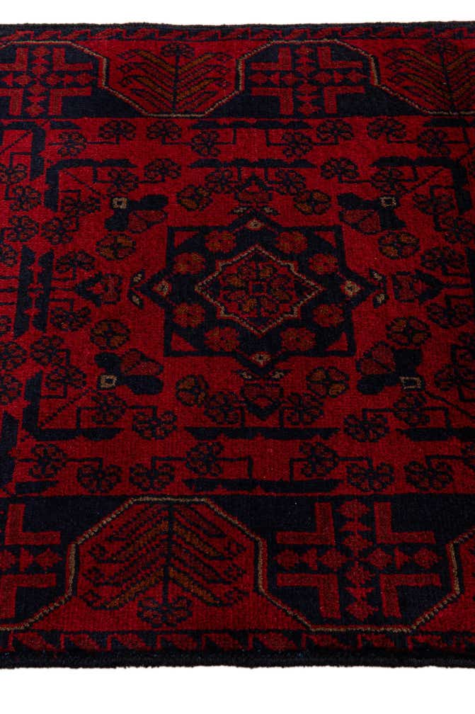 2' 6 x 6' 2 Hand Knotted Khal Mohammadi Wool Runner Rug