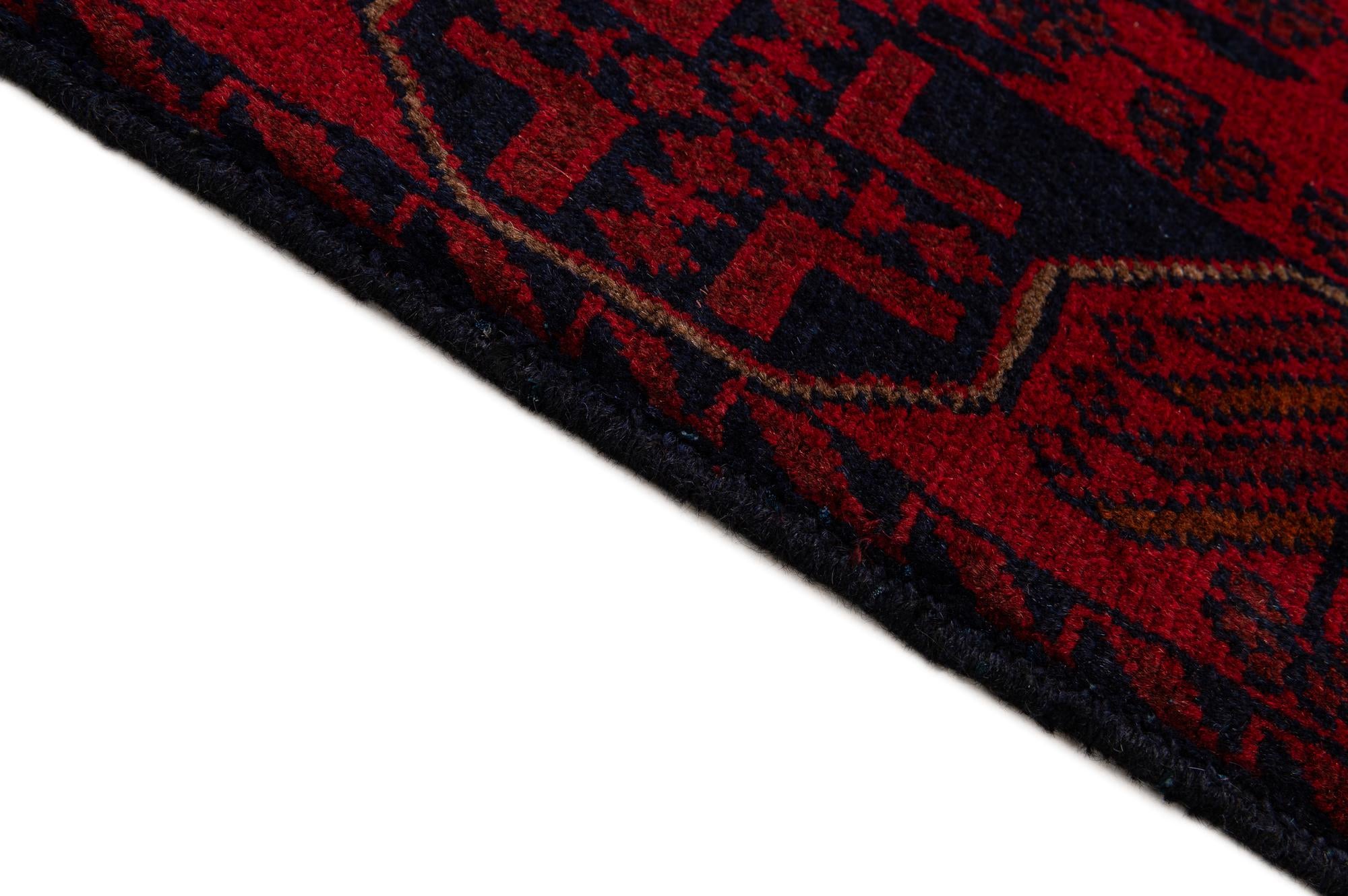 2' 6 x 6' 2 Hand Knotted Khal Mohammadi Wool Runner Rug