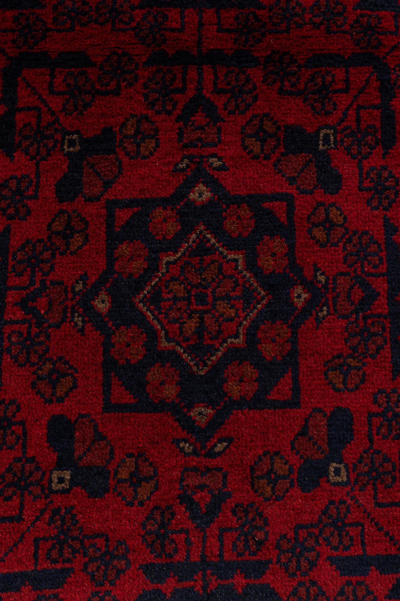 2' 6 x 6' 2 Hand Knotted Khal Mohammadi Wool Runner Rug