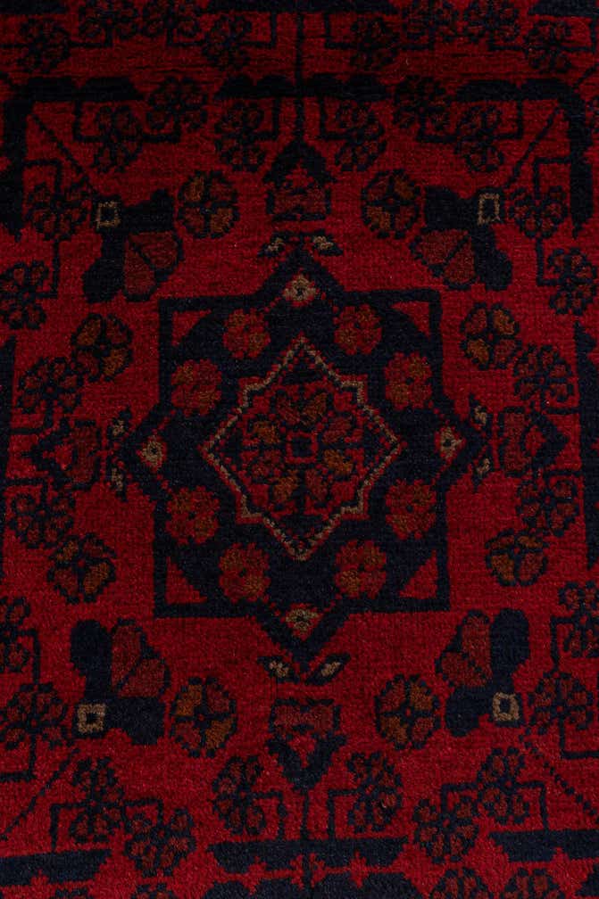 2' 6 x 6' 2 Hand Knotted Khal Mohammadi Wool Runner Rug