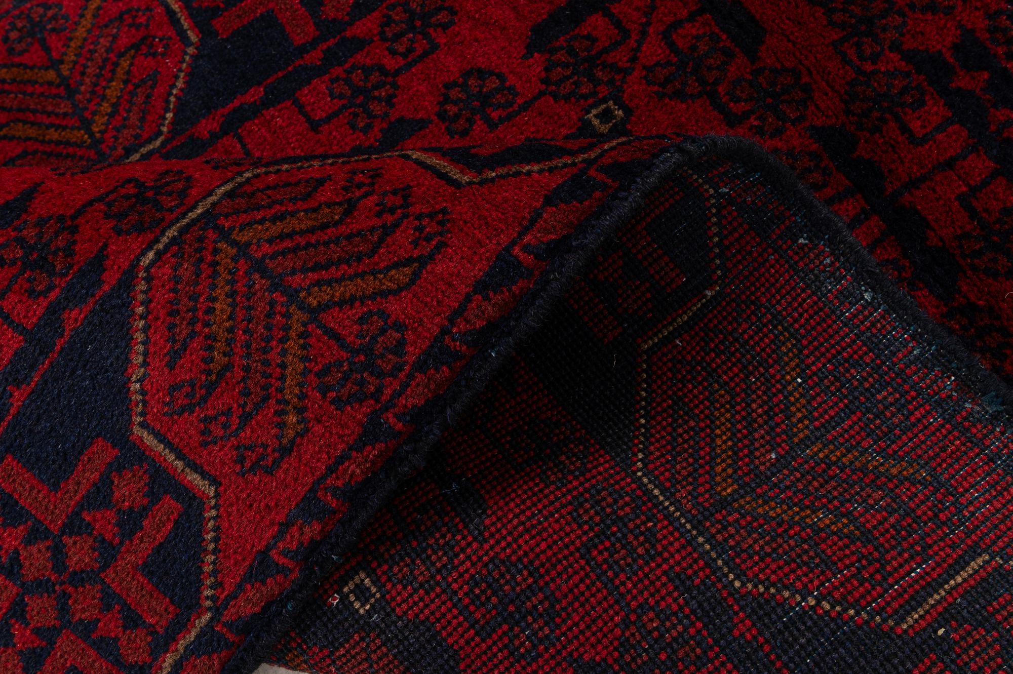 2' 6 x 6' 2 Hand Knotted Khal Mohammadi Wool Runner Rug