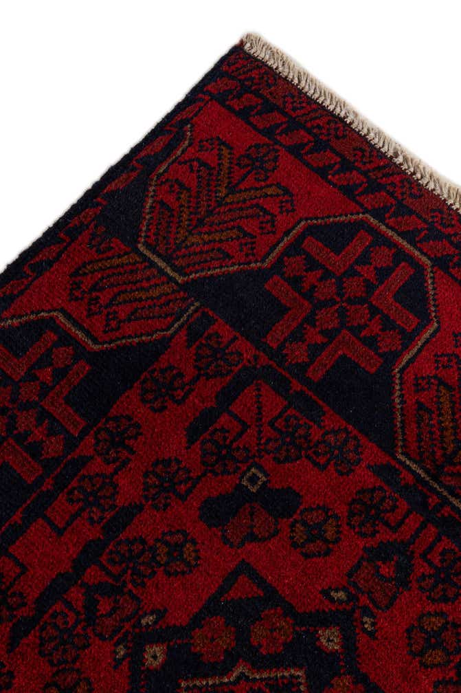 2' 6 x 6' 2 Hand Knotted Khal Mohammadi Wool Runner Rug