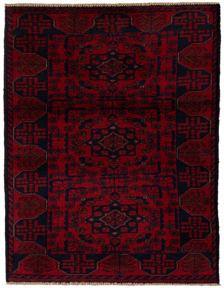 Detail image of 2' 6 x 6' 2 Hand Knotted Khal Mohammadi Wool Runner Rug