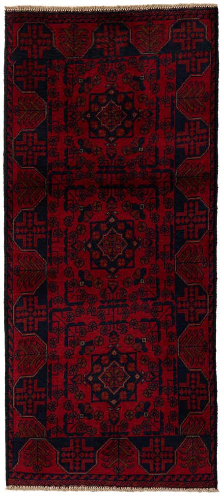 2' 6 x 6' 2 Hand Knotted Khal Mohammadi Wool Runner Rug