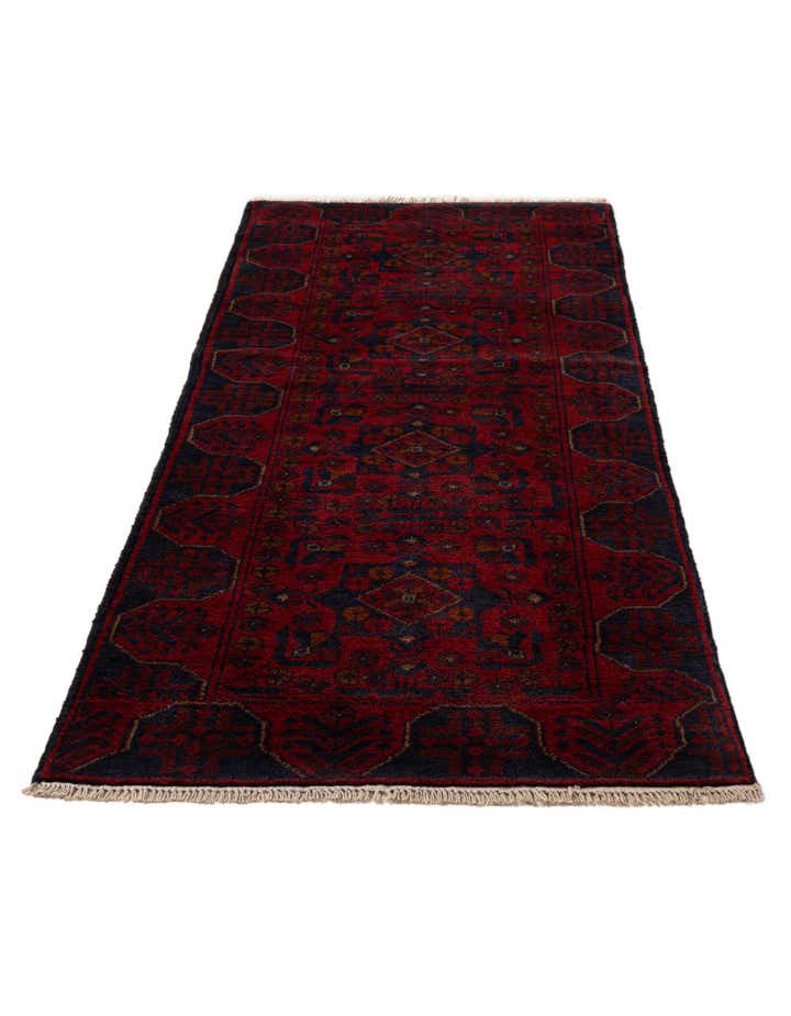 2' 6 x 6' 3 Hand Knotted Khal Mohammadi Wool Runner Rug
