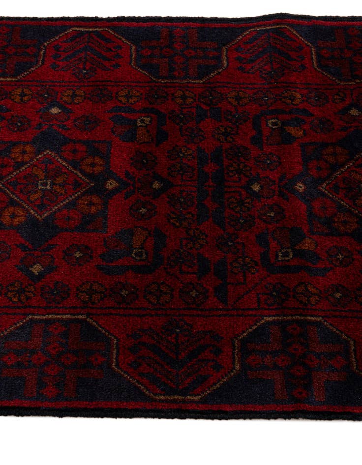 Detail image of 2' 6 x 6' 3  Hand Knotted Khal Mohammadi Wool Runner Rug