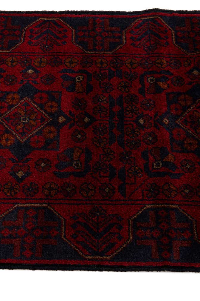 2' 6 x 6' 3 Hand Knotted Khal Mohammadi Wool Runner Rug