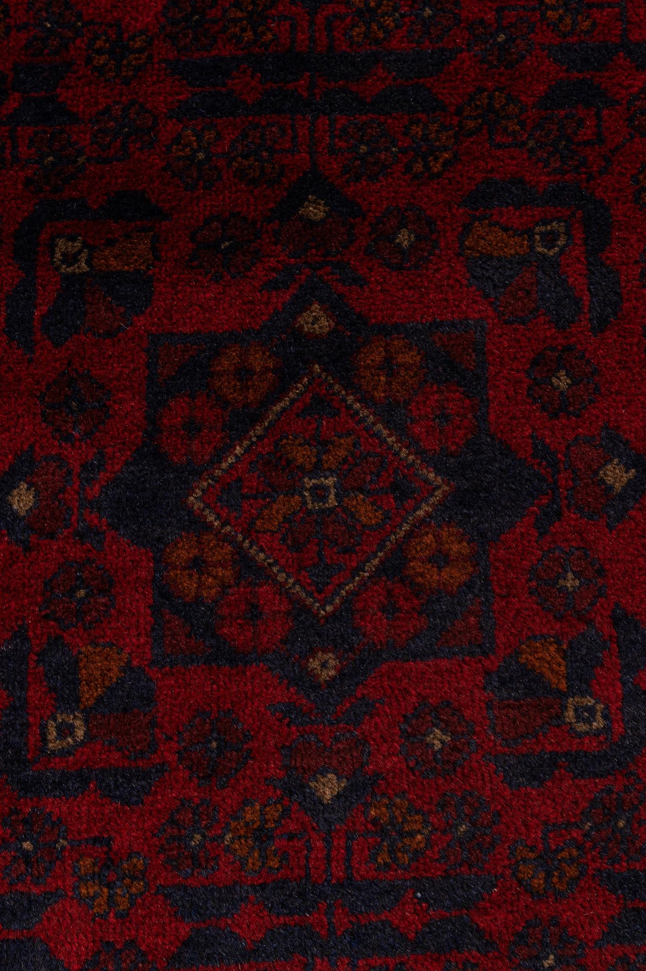 2' 6 x 6' 3 Hand Knotted Khal Mohammadi Wool Runner Rug