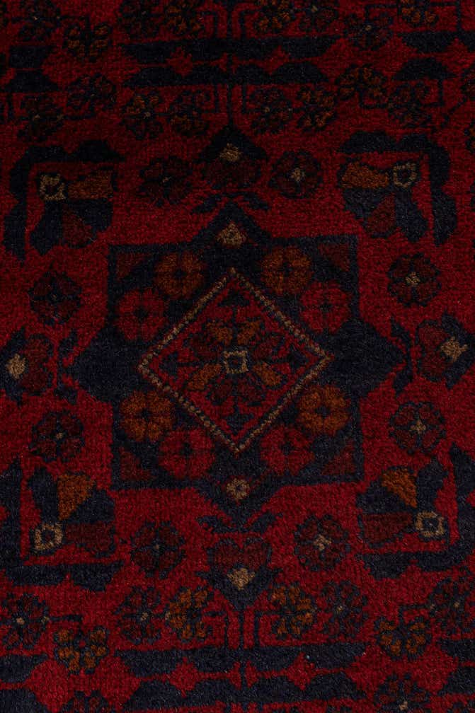 2' 6 x 6' 3 Hand Knotted Khal Mohammadi Wool Runner Rug