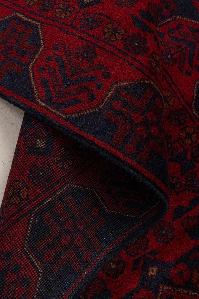 2' 6 x 6' 3 Hand Knotted Khal Mohammadi Wool Runner Rug