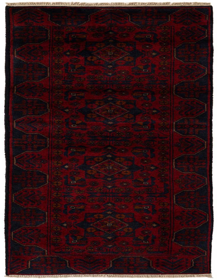 Detail image of 2' 6 x 6' 3 Hand Knotted Khal Mohammadi Wool Runner Rug