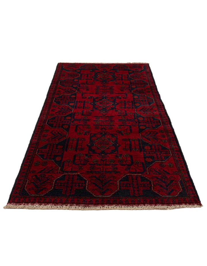 2' 8 x 6' 5 Hand Knotted Khal Mohammadi Wool Runner Rug